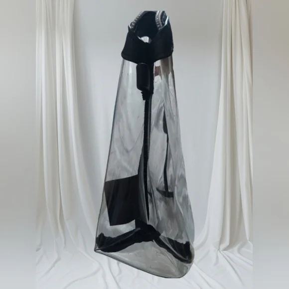 Bebe Clear Cosmetic Travel Bag Silver Logo - Picture 4 of 9